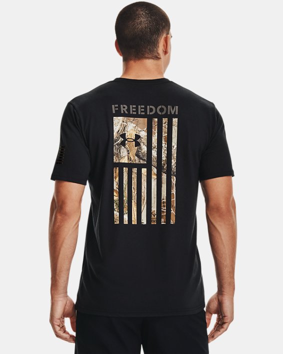 Men's UA Freedom Flag Camo T-Shirt, Black, pdpMainDesktop image number 0